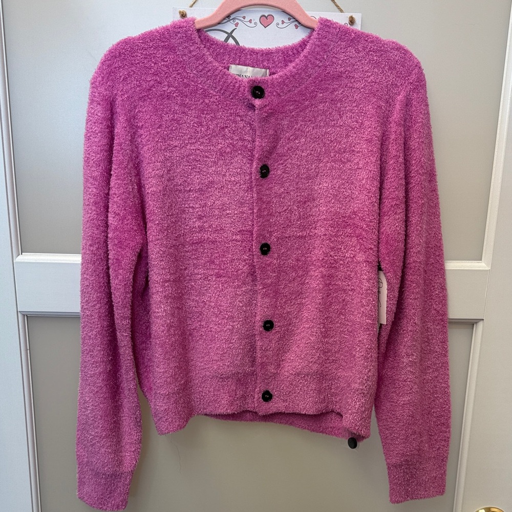 Zenana Vibrant Pink Brushed Soft Sweater – Cozy Blanket-Soft Knit, Chic - Picture 2 of 7